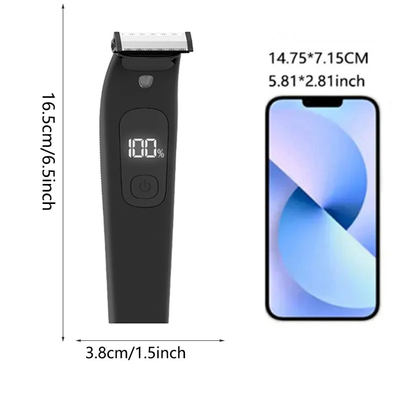 lElectric Beard & Body Trimmer for Men – Waterproof Rechargeable Grooming Kit with Precision Blades