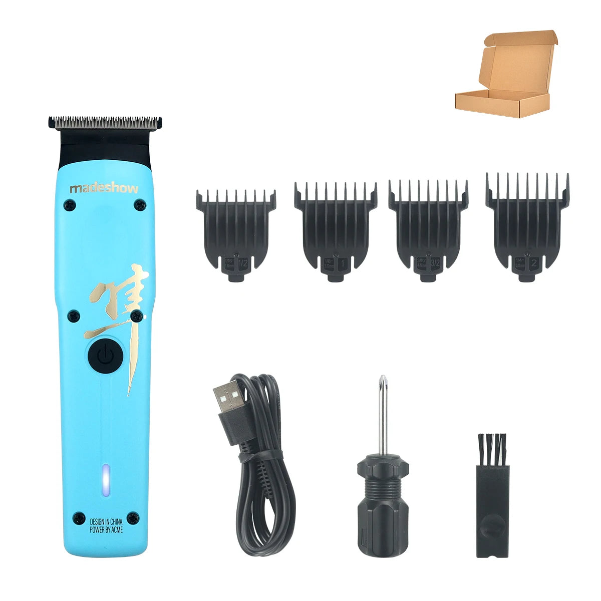 Madeshow M15 Professional Cordless Hair Clipper – Premium Barber Grade Trimmer for Men