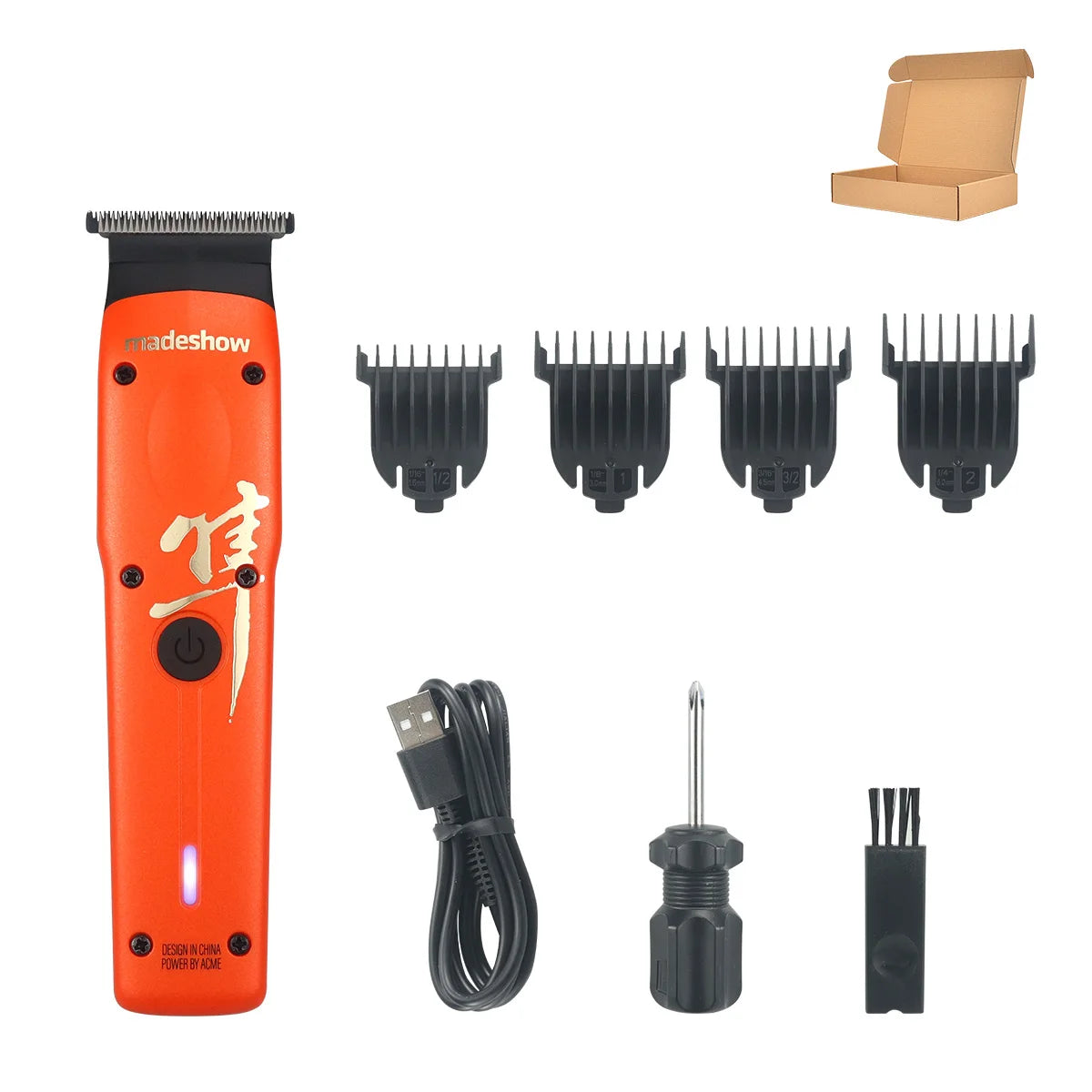 Madeshow M15 Professional Cordless Hair Clipper – Premium Barber Grade Trimmer for Men