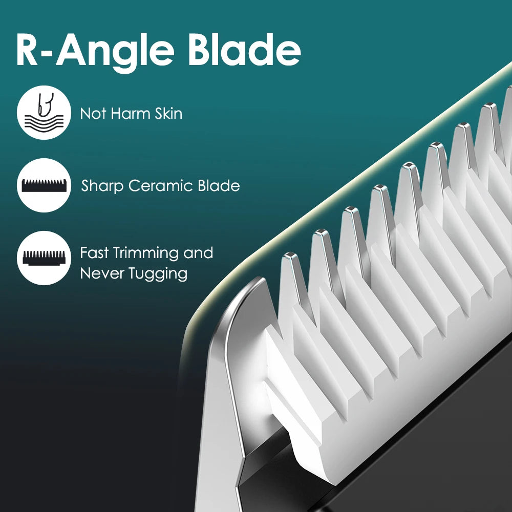 Electric Body Hair Trimmer for Men – Waterproof Rechargeable Full Body Groomer with Skin-Safe Precision Blades