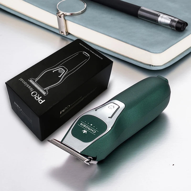 Professional Beard & Hair Trimmer – Cordless, T-Blade, 0mm Precision ✅