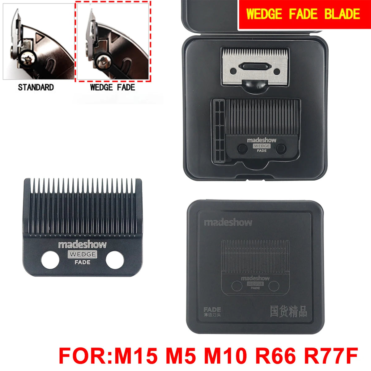 Madeshow M15 Professional Cordless Hair Clipper – Premium Barber Grade Trimmer for Men