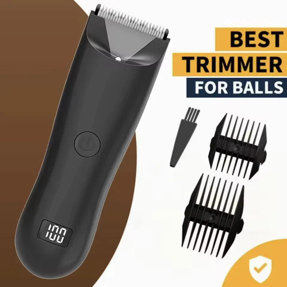 Premium Beard & Body Trimmer for Men — Multi-Use Groomer with LED Display