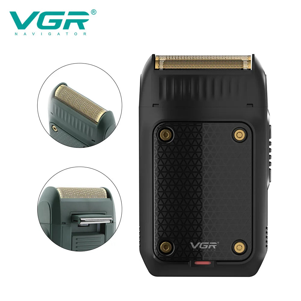 Professional VGR 353 Beard Shaver – Electric Hair & Face Trimmer for Men, USB Rechargeable, Portable Grooming Machine