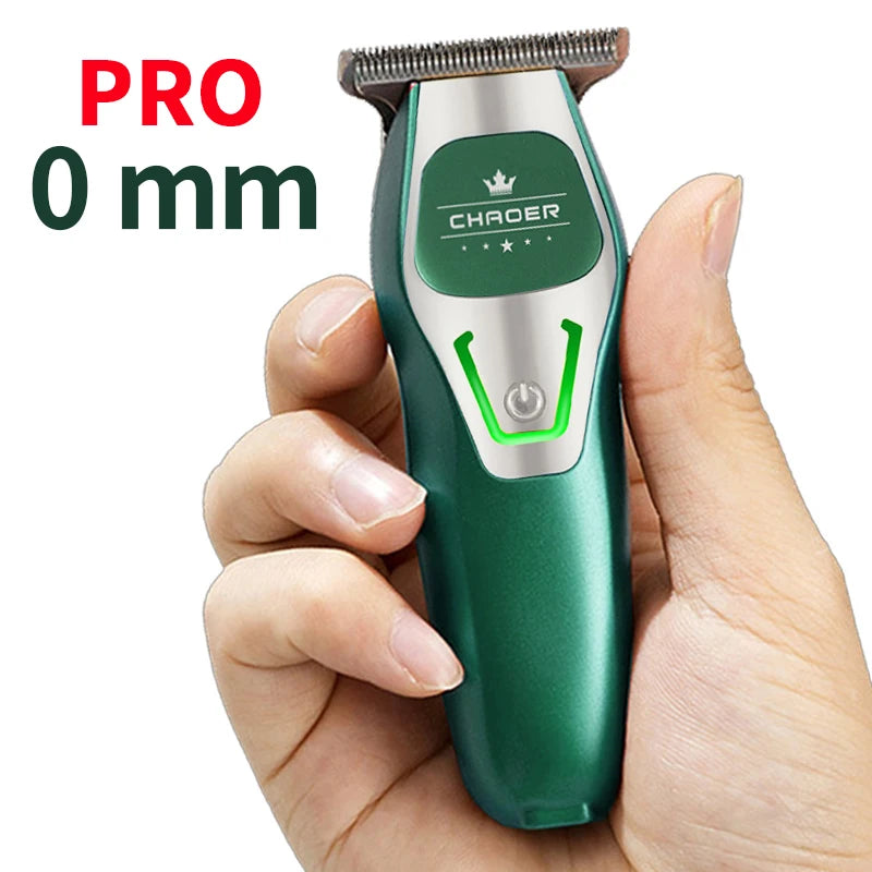 Professional Beard & Hair Trimmer – Cordless, T-Blade, 0mm Precision ✅