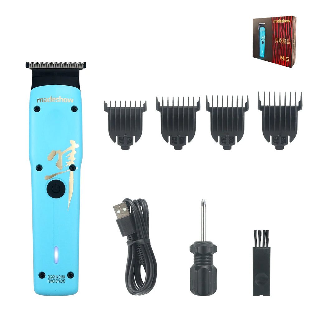 Madeshow M15 Professional Cordless Hair Clipper – Premium Barber Grade Trimmer for Men