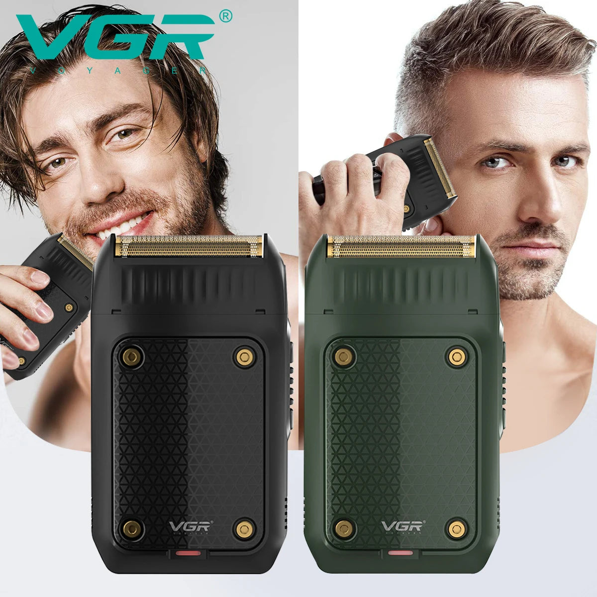 Professional VGR 353 Beard Shaver – Electric Hair & Face Trimmer for Men, USB Rechargeable, Portable Grooming Machine